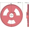 Rouleau n° 53 – rouleau de guidage en fonte Ø237 mm pour machines Grimme | OEM Grimme 006.00514 | fabricant KiJ