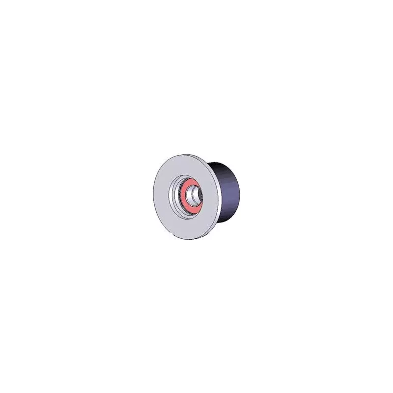Rouleau n° 57 – rouleau porteur en acier-caoutchouc Ø75 mm pour machines Grimme | OEM Grimme 088.00337, 001.00340 | fabricant KiJ