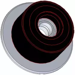 Rouleau n° 63 – rouleau porteur en acier-caoutchouc Ø95 mm pour machines Grimme | OEM Grimme 088.00315 | fabricant KiJ