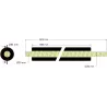 Rouleau n° 255 – rouleau racleur en acier-caoutchouc Ø64 mm pour machines Grimme | OEM Grimme 076.01516 | fabricant KiJ