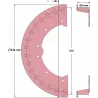 Rouleau n° 221 – rouleau d'entraînement en acier Ø500 mm pour machines ROPA | OEM ROPA 121538, 1197019299 | fabricant KiJ
