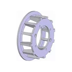 Rouleau n° 102 – rouleau d'entraînement en fonte Ø256 mm, pas 35 mm, pour machines Grimme | OEM Grimme 006.00058, 006.00638 | fabricant KiJ