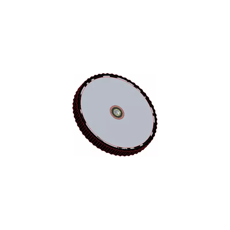 Rouleau n° 247 – rouleau tire-fanes en acier-caoutchouc Ø420 mm pour machines Grimme | OEM Grimme 200.29538 | fabricant KiJ