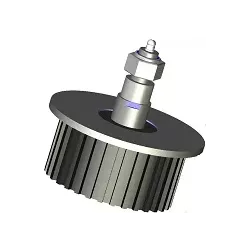 Rouleau n° 6a – rouleau de renvoi en acier-caoutchouc Ø132 mm pour machines Grimme | OEM Grimme 200.17570, 200.08260, 200.17665 | fabricant KiJ