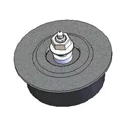 Rouleau n° 7 – rouleau porteur en acier-caoutchouc Ø120 mm pour machines Grimme | OEM Grimme 200.11805 | fabricant KiJ