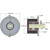 Rouleau n° 8 – rouleau de renvoi en acier-caoutchouc Ø100 mm pour machines Grimme | OEM Grimme 200.16029, 088.00325, 088.00324 | fabricant KiJ