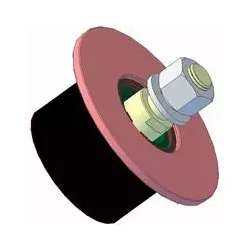 Rouleau n° 11b – rouleau d'entraînement en acier-caoutchouc Ø78 mm pour machines Grimme | OEM Grimme 200.10202 | fabricant KiJ