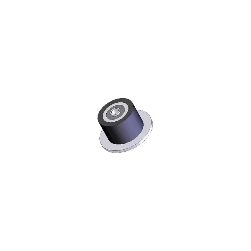 Rouleau n° 25 – rouleau en acier-caoutchouc Ø90 mm pour machines ROPA | OEM ROPA 252019, 1130004669, 252105 | fabricant KiJ