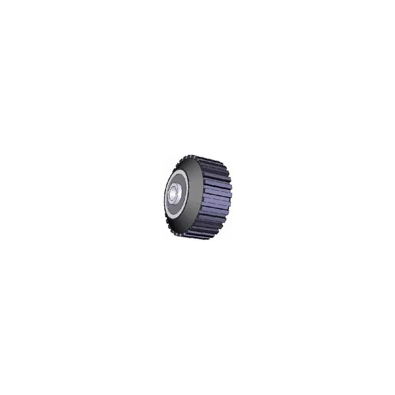 Rouleau n° 26 – rouleau porteur en acier-caoutchouc Ø95 mm pour machines ROPA | OEM ROPA 252079 | fabricant KiJ
