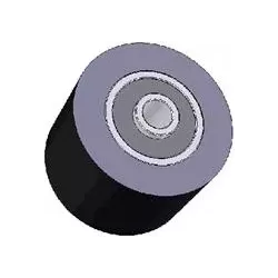 Rouleau n° 30 – rouleau en acier-caoutchouc Ø90 mm pour machines ROPA | OEM ROPA 252020, 1131021828, 1131029638 | fabricant KiJ