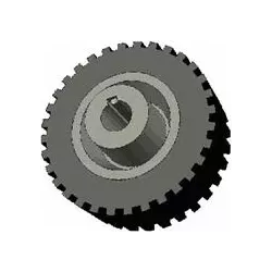 Rouleau n° 35 – rouleau en fonte-caoutchouc Ø145 mm pour machines Grimme | OEM Grimme 300.01927 | fabricant KiJ