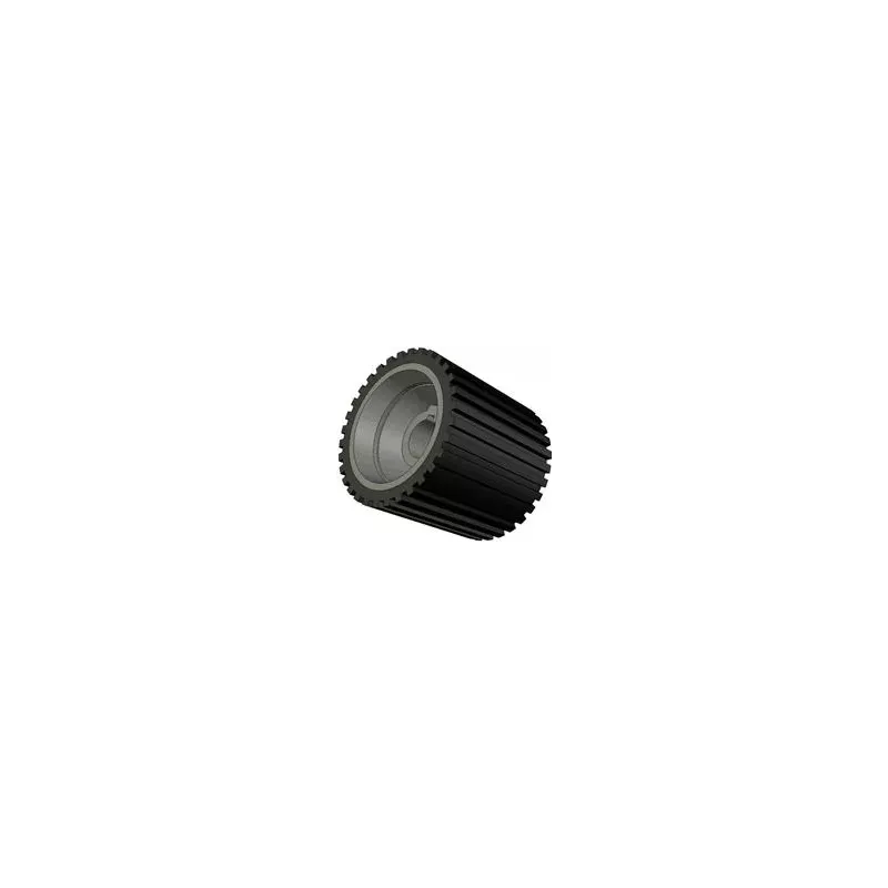 Rouleau n° 49 – rouleau d'entraînement en fonte-caoutchouc Ø137 mm pour machines Grimme | OEM Grimme 076.01049, 200.29667 | fabricant KiJ