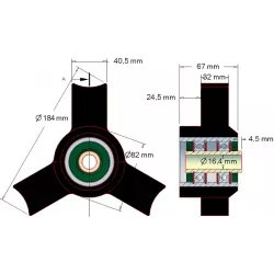Rouleau n° 54a – rouleau en caoutchouc pour machines Wuhlmaus | fabricant KiJ