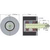 Rouleau n° 62 – rouleau de renvoi en acier-caoutchouc Ø100 mm pour machines Grimme | OEM Grimme 200.11379, 200.46387 | fabricant KiJ