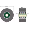 Rouleau n° 83 – rouleau en acier-caoutchouc Ø109 mm pour machines Reekie | OEM Reekie RSS1833 | fabricant KiJ