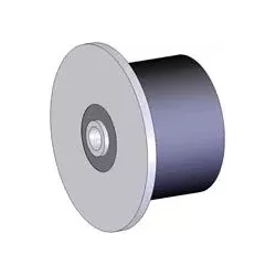 Rouleau n° 107 – rouleau porteur en acier-caoutchouc Ø95 mm pour machines Grimme | OEM Grimme 200.38132 | fabricant KiJ