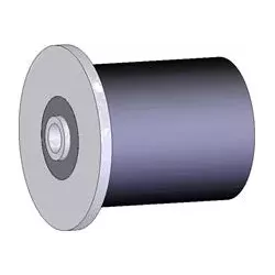 Rouleau n° 108 – rouleau porteur en acier-caoutchouc Ø80 mm pour machines Grimme | OEM Grimme 200.50894, 200.92919 | fabricant KiJ