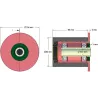 Rouleau n° 108 – rouleau porteur en acier-caoutchouc Ø80 mm pour machines Grimme | OEM Grimme 200.50894, 200.92919 | fabricant KiJ