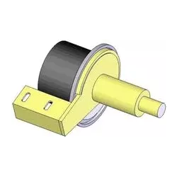 Rouleau n° 122a – rouleau de renvoi en acier-caoutchouc Ø100 mm pour machines Grimme | OEM Grimme 200.43274, 076.00759, 100.42712 | fabricant KiJ