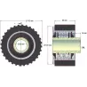 Rouleau n° 135 – rouleau en acier-caoutchouc Ø120 mm | fabricant KiJ