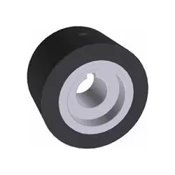 Rouleau n° 137 – rouleau de renvoi en acier-caoutchouc Ø100 mm pour machines Grimme | OEM Grimme 076.00889 | fabricant KiJ