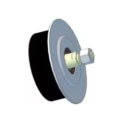 Rouleau n° 143 – rouleau en acier-caoutchouc Ø120 mm | fabricant KiJ