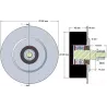 Rouleau n° 143 – rouleau en acier-caoutchouc Ø120 mm | fabricant KiJ