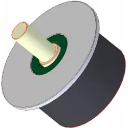 Rouleau n° 179 – rouleau en acier-caoutchouc Ø95 mm | fabricant KiJ