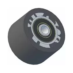 Rouleau n° 188 – rouleau en acier-caoutchouc Ø95 mm pour machines ROPA | OEM ROPA 252096 | fabricant KiJ