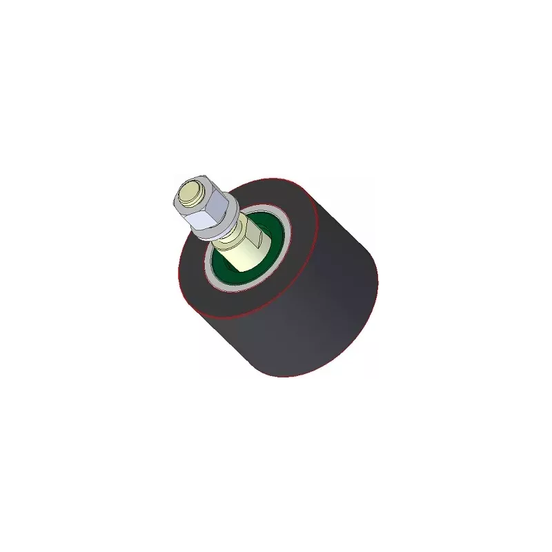 Rouleau n° 189 – rouleau porteur en acier-caoutchouc Ø90 mm pour machines Holmer | OEM Holmer 1131002796 | fabricant KiJ