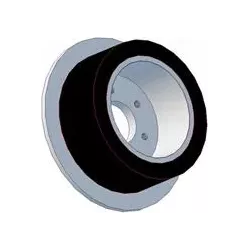 Rouleau n° 190 – rouleau d'entraînement en acier-caoutchouc Ø200 mm pour machines Holmer | OEM Holmer 1130010341 | fabricant KiJ
