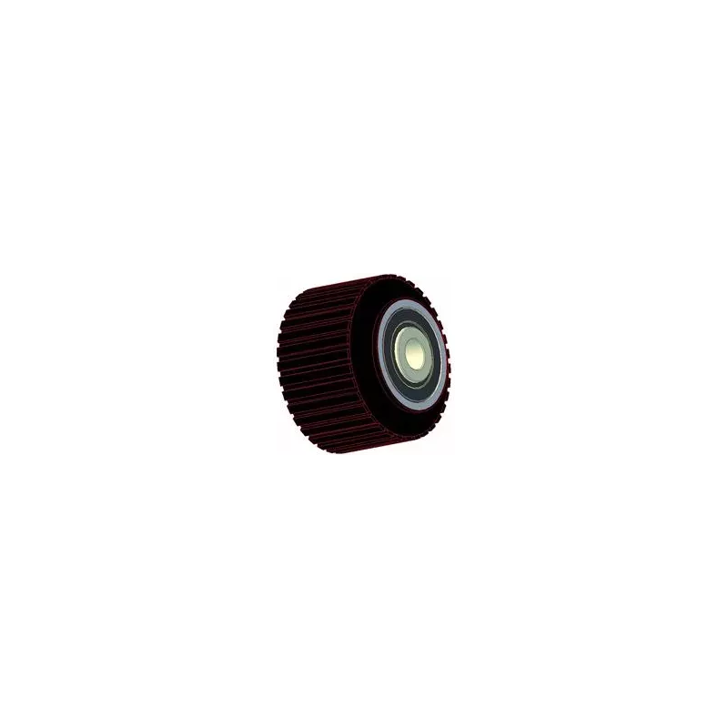 Rouleau n° 204 – rouleau porteur en acier-caoutchouc Ø90 mm pour machines ROPA | OEM ROPA 252079 | fabricant KiJ