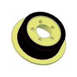 Rouleau n° 219 – rouleau d'entraînement en acier-caoutchouc Ø200 mm pour machines ROPA | OEM ROPA 121368 | fabricant KiJ