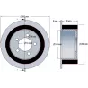 Rouleau n° 219 – rouleau d'entraînement en acier-caoutchouc Ø200 mm pour machines ROPA | OEM ROPA 121368 | fabricant KiJ