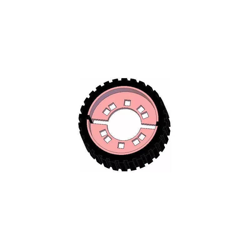Rouleau n° 230 – rouleau d'entraînement en acier-caoutchouc Ø194 mm pour machines Grimme | OEM Grimme 076.04013 | fabricant KiJ