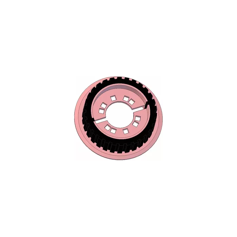 Rouleau n° 231 – rouleau d'entraînement en acier-caoutchouc Ø194 mm pour machines Grimme | OEM Grimme 076.04011 | fabricant KiJ