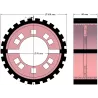 Rouleau n° 232 – rouleau d'entraînement en acier-caoutchouc Ø168 mm pour machines Grimme | OEM Grimme 076.04012 | fabricant KiJ