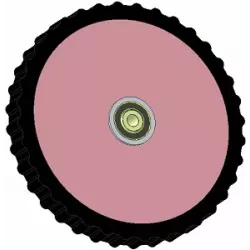 Rouleau n° 233 – rouleau presseur en acier-caoutchouc Ø340 mm pour machines ROPA | OEM ROPA 2520140 | fabricant KiJ