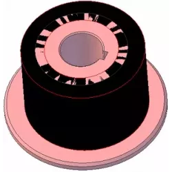 Rouleau n° 264 – rouleau d'entraînement en acier-caoutchouc Ø94 mm pour machines AVR | OEM AVR 202.16.40 | fabricant KiJ