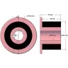 Rouleau n° 264 – rouleau d'entraînement en acier-caoutchouc Ø94 mm pour machines AVR | OEM AVR 202.16.40 | fabricant KiJ