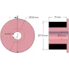 Rouleau n° 265 – rouleau d'entraînement en acier-caoutchouc Ø110 mm pour machines AVR | OEM AVR 202.16.90 | fabricant KiJ