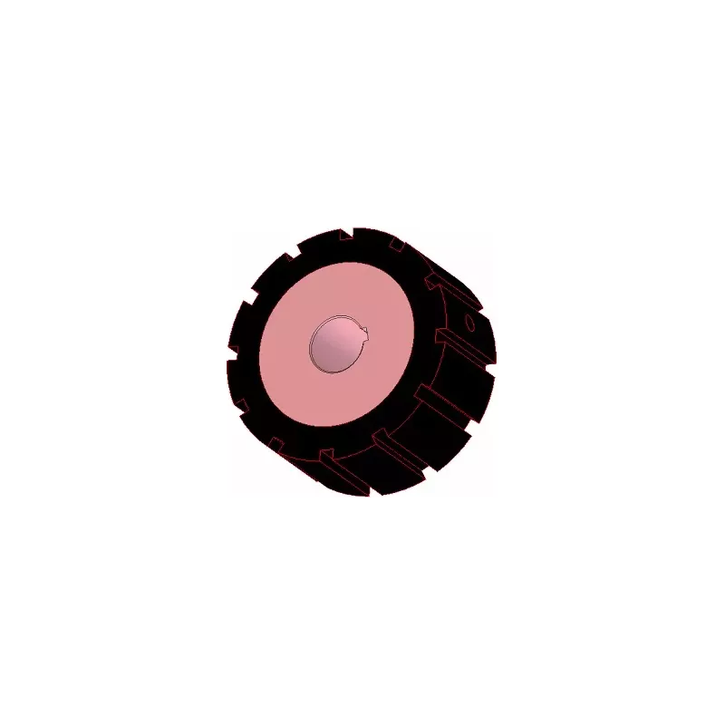 Rouleau n° 266 – rouleau d'entraînement en acier-caoutchouc Ø170 mm pour machines AVR | OEM AVR 742.20.80 | fabricant KiJ