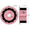 Rouleau n° 267 – rouleau d'entraînement en acier-caoutchouc Ø170 mm pour machines AVR | OEM AVR 742.20.70 | fabricant KiJ