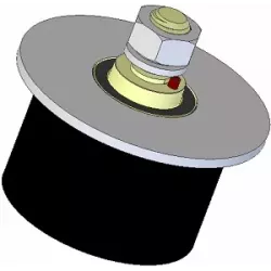 Rouleau n° 269 – rouleau porteur en acier-caoutchouc Ø95 mm pour machines AVR | OEM AVR 02.16.20 | fabricant KiJ