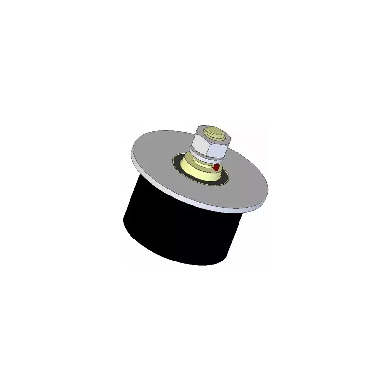 Rouleau n° 269 – rouleau porteur en acier-caoutchouc Ø95 mm pour machines AVR | OEM AVR 02.16.20 | fabricant KiJ
