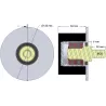 Rouleau n° 269 – rouleau porteur en acier-caoutchouc Ø95 mm pour machines AVR | OEM AVR 02.16.20 | fabricant KiJ