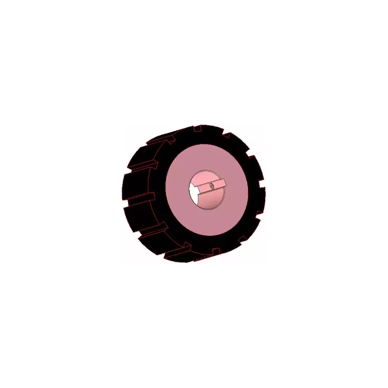 Rouleau n° 271 – rouleau d'entraînement en acier-caoutchouc Ø170 mm pour machines AVR | OEM AVR 742.20.85 | fabricant KiJ