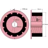Rouleau n° 272 – rouleau d'entraînement en acier-caoutchouc Ø170 mm pour machines AVR | OEM AVR 742.20.75 | fabricant KiJ