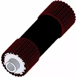 Rouleau n° 273 – arbre de support en acier-caoutchouc Ø192 mm pour machines Grimme | OEM Grimme 076.00859 | fabricant KiJ