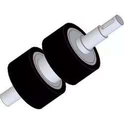 Rouleau n° 278 – rouleau d'entraînement en acier-caoutchouc pour machines Ploeger | OEM Ploeger 161.545.01 | fabricant KiJ